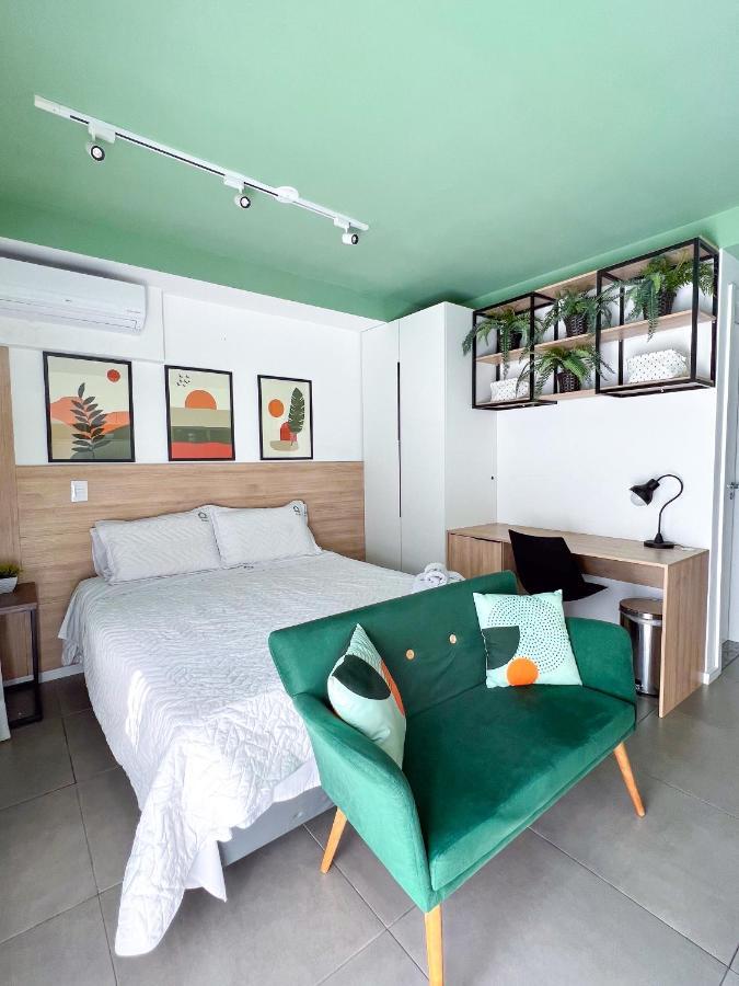 Apartamento Para Renovar As Energias - Cama Queen Сан-Пауло Экстерьер фото