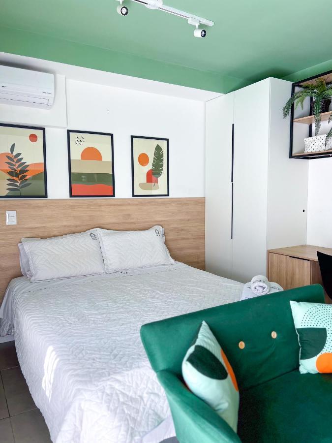 Apartamento Para Renovar As Energias - Cama Queen Сан-Пауло Экстерьер фото